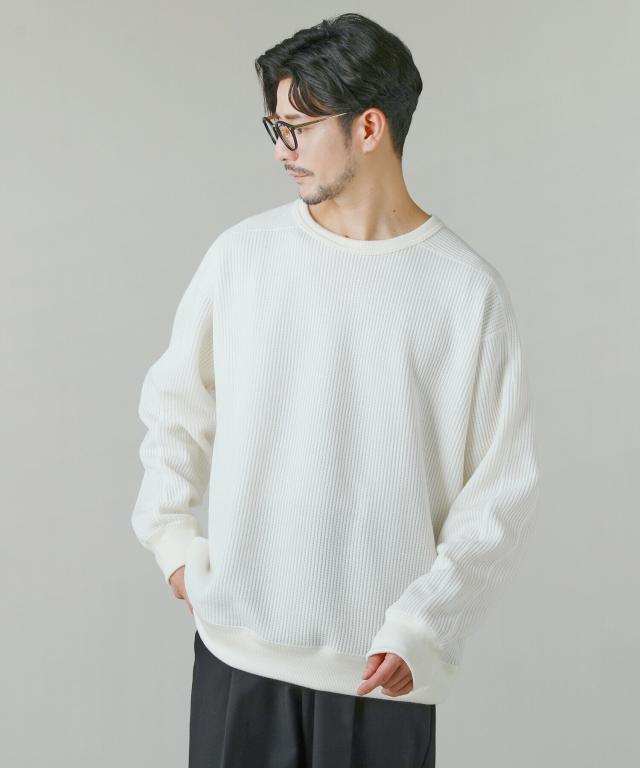 スプートニクス（SPUTNICKS）/ウールビックワッフル クルーネック長袖ニットソー