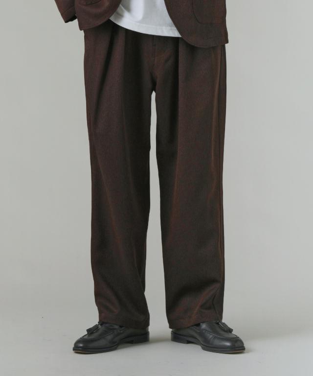 スプートニクス（SPUTNICKS）/Naturemier?（ナチュレミア）TECHメランジトロツイル 2タック イージーワイドパンツ