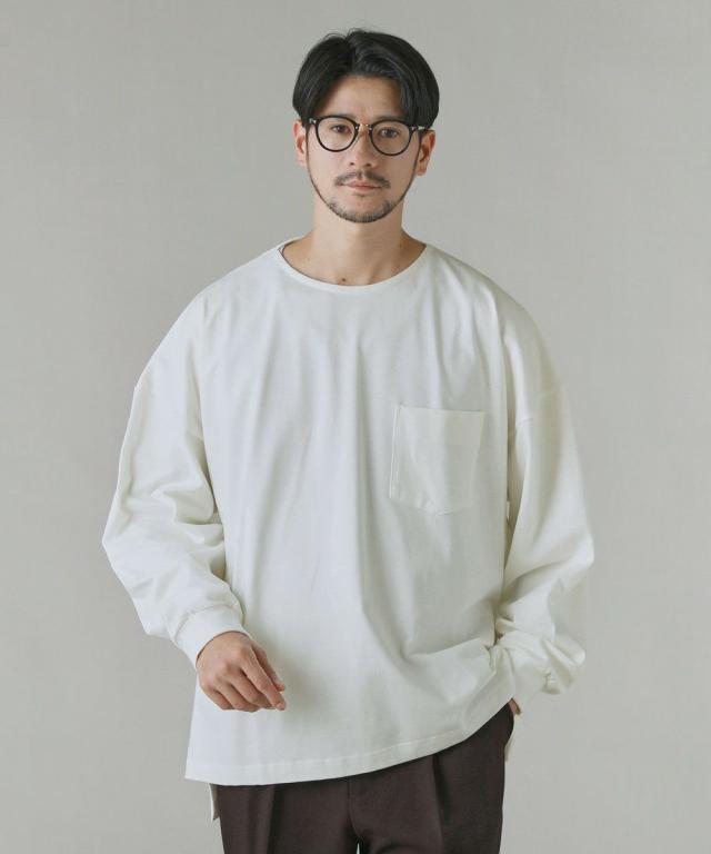 スプートニクス（SPUTNICKS）/日本製VORTEX8オンス（MVS天竺）サイドスリットAライン長袖Tシャツ