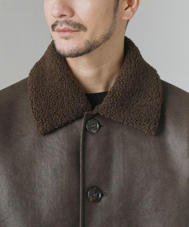 スプートニクス（SPUTNICKS）/フェイクムートン カラーランチジャケット