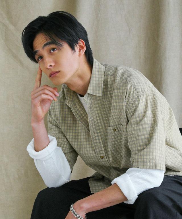 スプートニクス（SPUTNICKS）/【日本製】播州織ドビーミニチェックボクシーAライン半袖シャツ_16