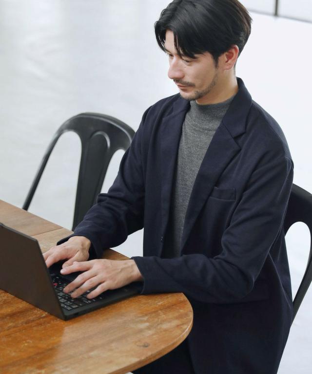 スプートニクス（SPUTNICKS）/【セットアップ 2点セット】ダブルジャージーノーカラーorテーラードジャケット ＆イージーテーパード_16