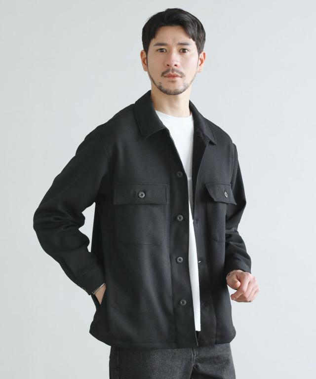 スプートニクス（SPUTNICKS）/【国産】LANATEC(R)LEI　ウーリーカルゼストレッチソフトシャツジャケット