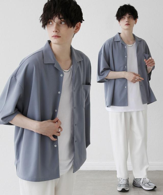 アストロノミー/【セットアップ 3点セット】オープンカラーシャツ&タンクトップ & ワンタックバルーンテパードパンツ_11