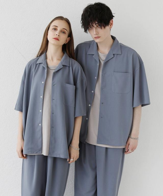 アストロノミー/【セットアップ 3点セット】オープンカラーシャツ&タンクトップ & ワンタックバルーンテパードパンツ_12