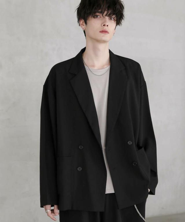 アストロノミー（ASTRONOMY）/ビッグシルエットリラクシングダブルテーラードジャケット+ワイドバギーイージパンツ_8