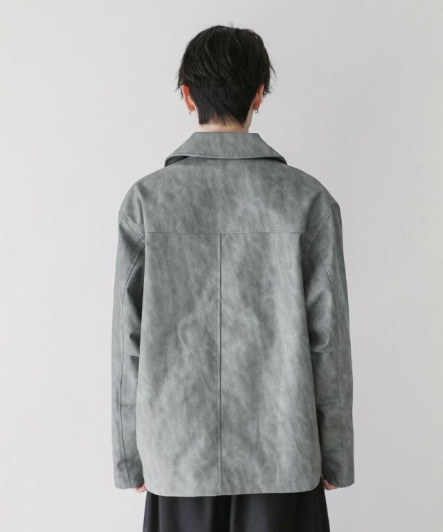 アストロノミー（ASTRONOMY）/ビンテージ加工ダブルレザーショート