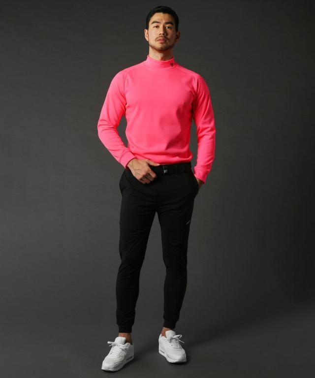 レジェス/日本製3レイヤースムース隠しポケット付きモックネック