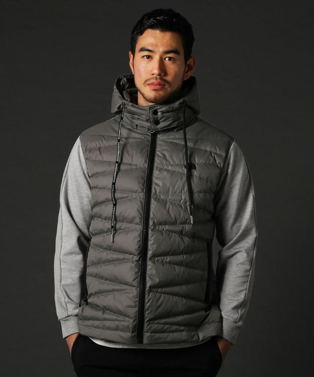 レジェス/＜LUXE/R＞高密度タフタ切り替えポンチ袖ダウンジャケット