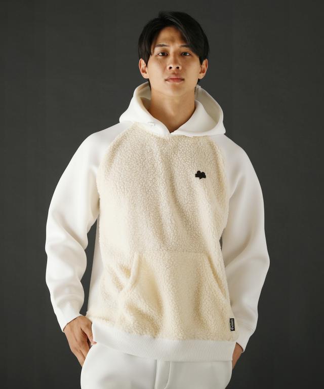 レジェス（REZES）/＜LUXE/R＞スポンジボンディングシープボアプルパーカー