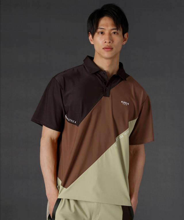 レジェス（REZES）/＜LUXE/R＞スムースストレッチdiagonal Color scheme 半袖ポロシャツの通販は