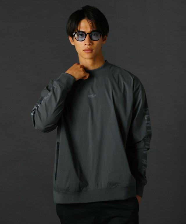 レジェス（REZES）/＜LUXE/R＞撥水ストレッチ布帛止水ジップハイネック長袖プルオーバー