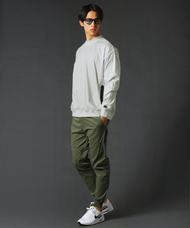 レジェス（REZES）/＜LUXE/R＞撥水ストレッチ布帛止水ジップハイネック