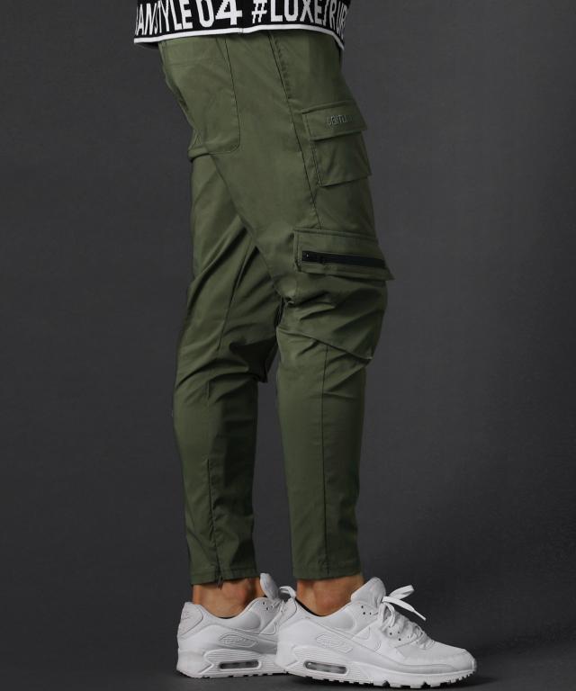 レジェス（REZES）/ベルトループ付き撥水加工ストレッチ布帛ダブル