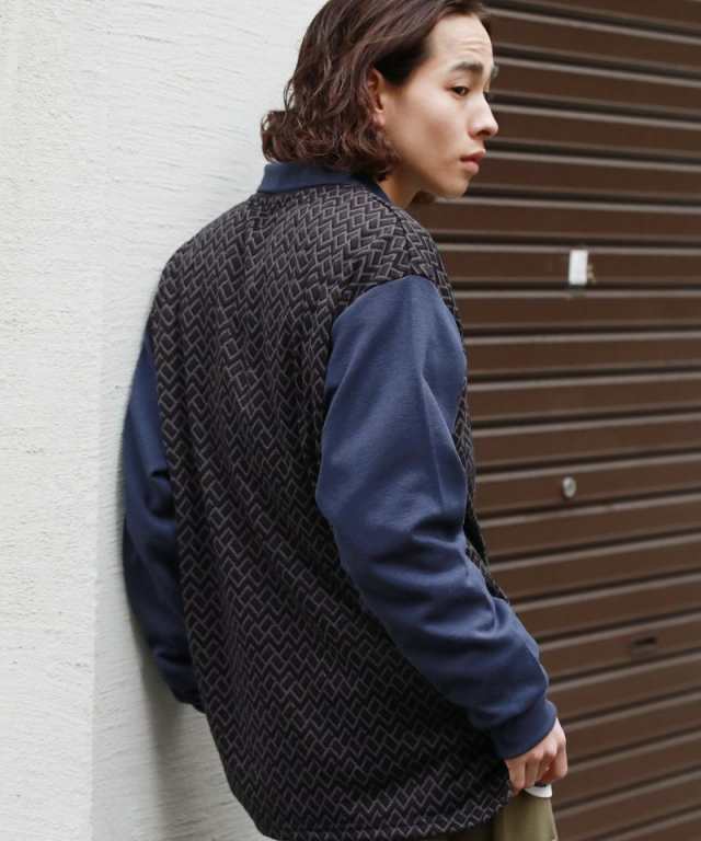 エムエスジー/ビッグシルエット総柄ジャガード長袖ポロシャツの通販は