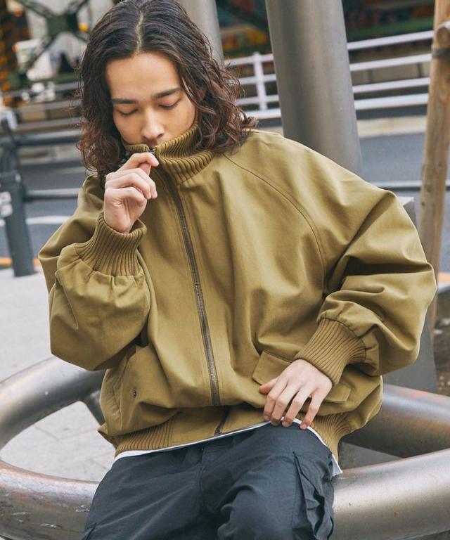 HALF-NOTE ブルゾン　羽織り　ブラックブラウン　M OBEY / オベイ】 STRIPE ZIP UP 121800590-25P（その他ブルゾン