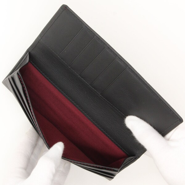 タケオキクチ/モルビド 長財布 二つ折り 小銭入れなし イタリアレザー