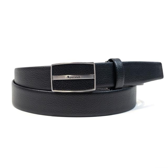 アクアスキュータム（AQUASCUTUM）/【アクアスキュータム】穴無しベルト スライドバックル式 ビジネス シュリンク型押し 無双 日本製