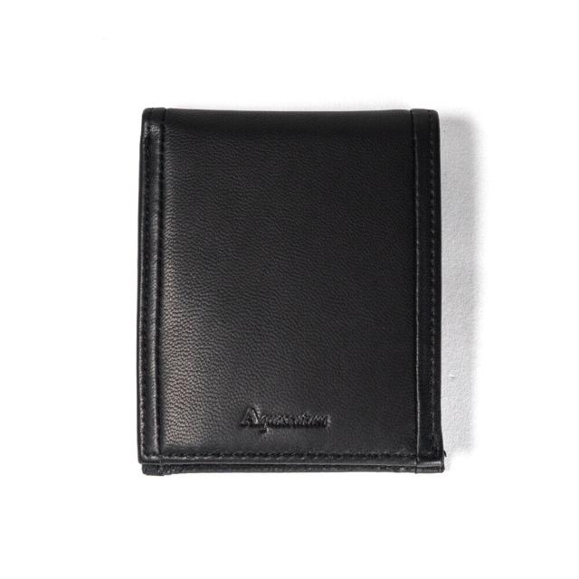 アクアスキュータム（AQUASCUTUM）/【アクアスキュータム】ラムタッチレザー 二つ折り紙入れ