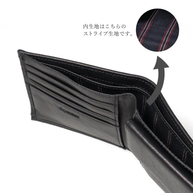 アクアスキュータム（AQUASCUTUM）/【アクアスキュータム】ラムタッチレザー 二つ折り紙入れ