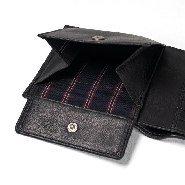 アクアスキュータム（AQUASCUTUM）/【アクアスキュータム】ラムタッチレザー 二つ折り紙入れ