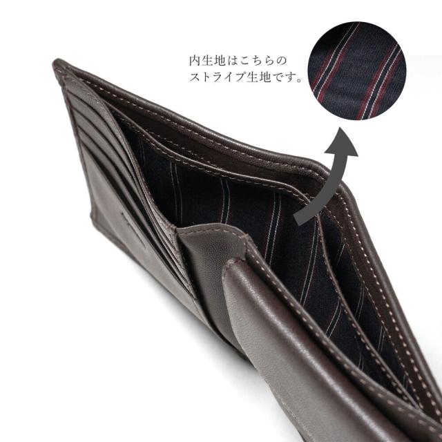アクアスキュータム（AQUASCUTUM）/【アクアスキュータム】ラムタッチレザー 二つ折り紙入れ