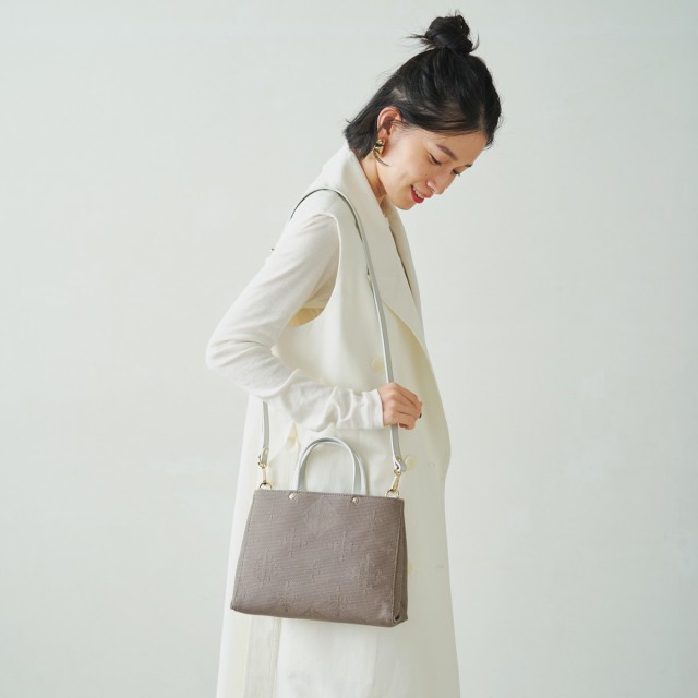 ラシット（russet）/【新色追加】《SHOPPER》トートバッグ S【刺し子