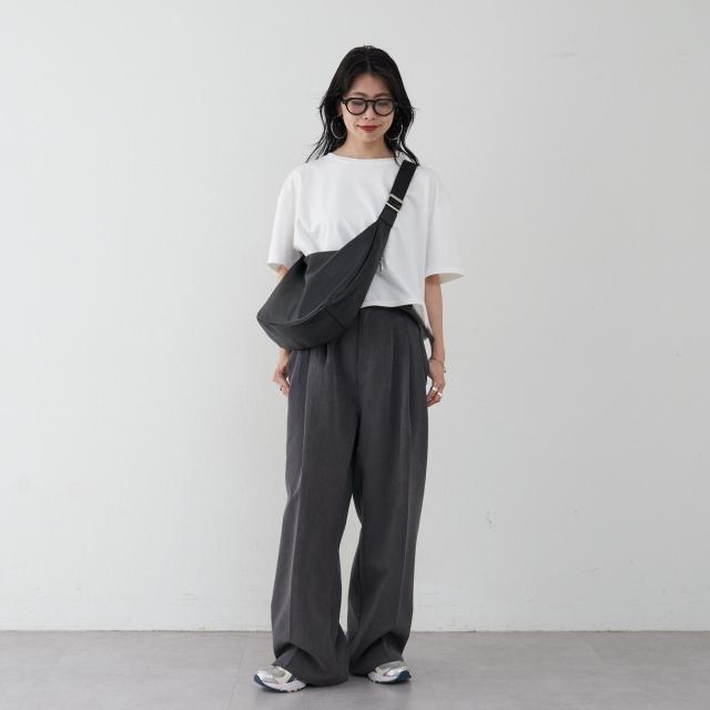 ラシット（russet）/ソフトレザーラウンドビッグショルダーバッグ(CE