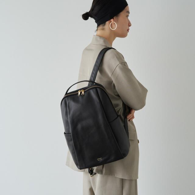 ラシット（russet）/＜背面メッシュ仕様＞レザーリュックサック(CE