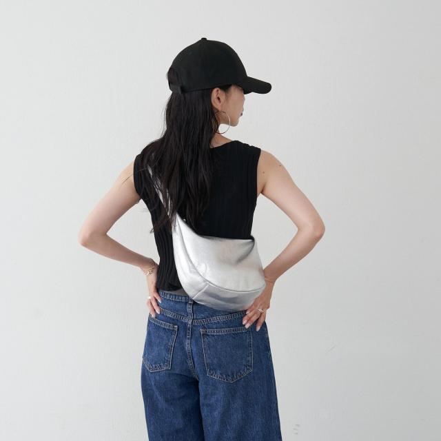 ラシット（russet）/ソフトレザーラウンドショルダーバッグ【シルバー】(CE−1470−WEB)_18