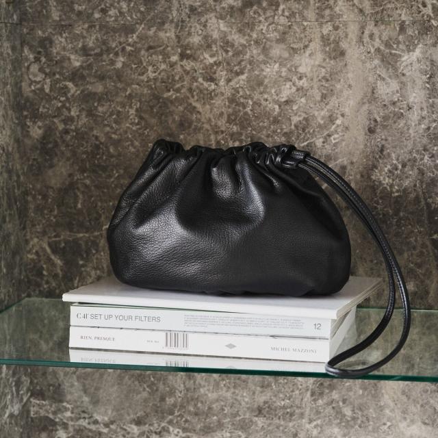 ラシット（russet）/【SNS人気】レザー巾着4WAYショルダーバッグ(CE