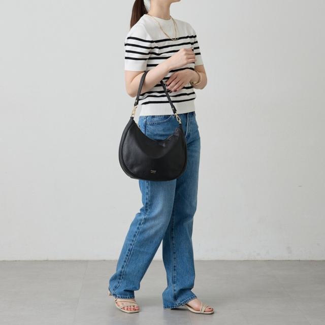 新品未使用 russet ラシット ショルダーバッグ 2way ダブルファスナー セール】[480g・本革] ソフトレザー2wayショルダーバッグ(CE-1447