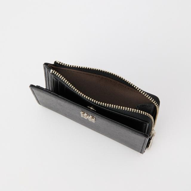 ラシット（russet）/ミニモノグラムプレートハーフウォレット(SO−421