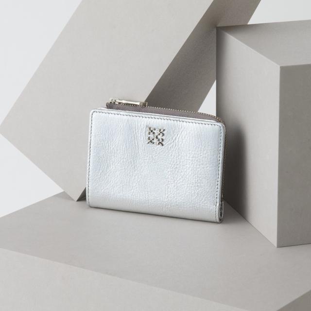 ラシット（russet）/ミニモノグラムプレートハーフウォレット(SO