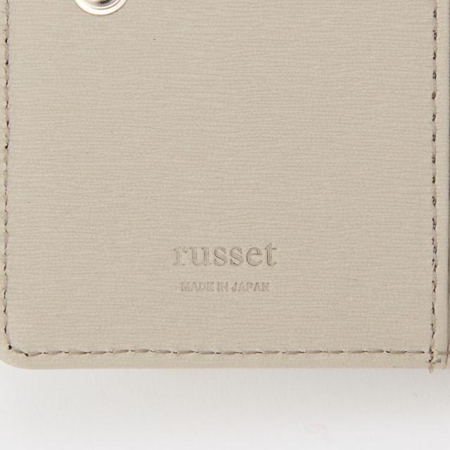 ラシット（russet）/【2025SS新作】［水シボレザー］モノグラムプレートハーフウォレット(SO−419)の通販は