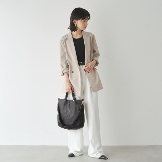 ラシット（russet）/スリム2WAYトートバッグ ＜エンボスモノグラム
