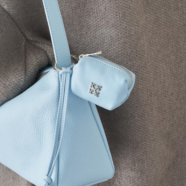 ラシット（russet）/カラビナ付き レザーミニポーチ型チャーム(Z−220