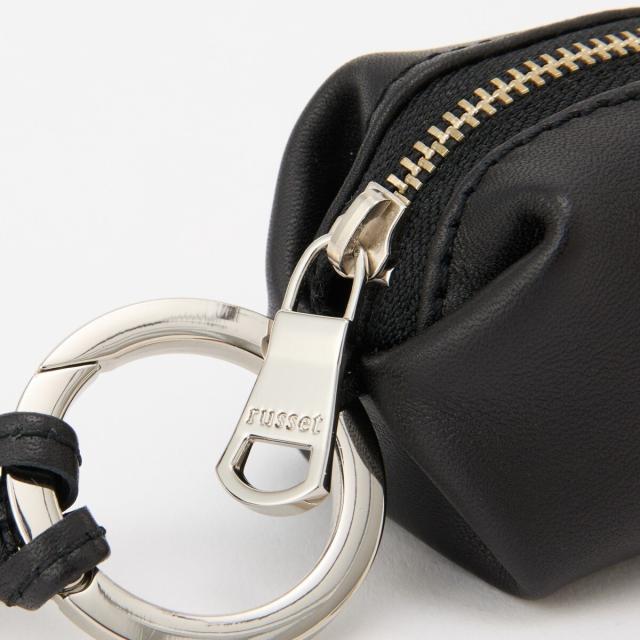 ラシット（russet）/カラビナ付き レザーミニポーチ型チャーム(Z−220