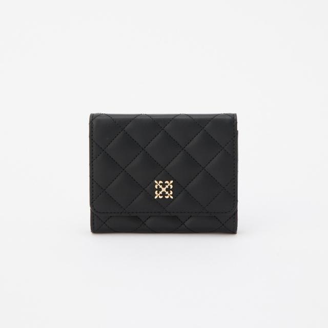 ラシット（russet）/キルティングレザー二つ折りウォレット(SO−428)