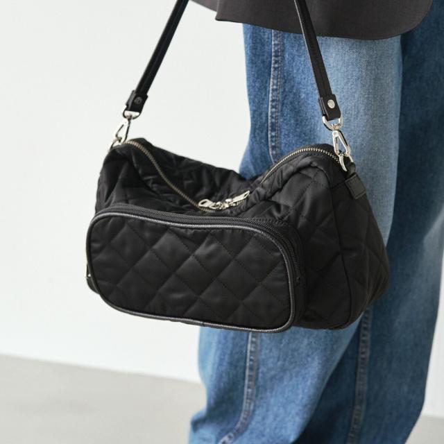 ラシット（russet）/キルティング横長2WAYショルダーバッグ(SF−258)