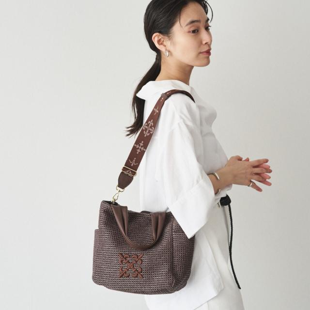ラシット（russet）/ナイロンラフィア2WAYトートバッグ(CE−1711)の 