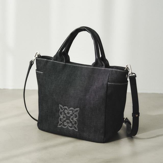 ラシット（russet）/【刺繍モノグラム】デニム2WAYトートバッグ(CE−1772) 25,295円