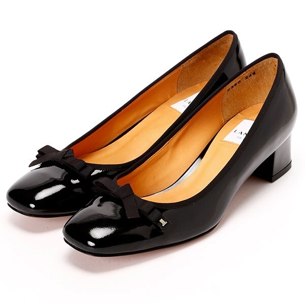 ランバン オン ブルー（LANVIN en Bleu）/スクエアトゥリボンモチーフ