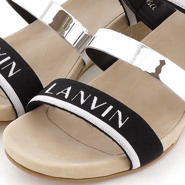 ランバン オン ブルー（LANVIN en Bleu）/ロゴストラップウェッジ