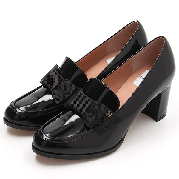 ランバン オン ブルー（LANVIN en Bleu）/リボンモチーフヒールアップ