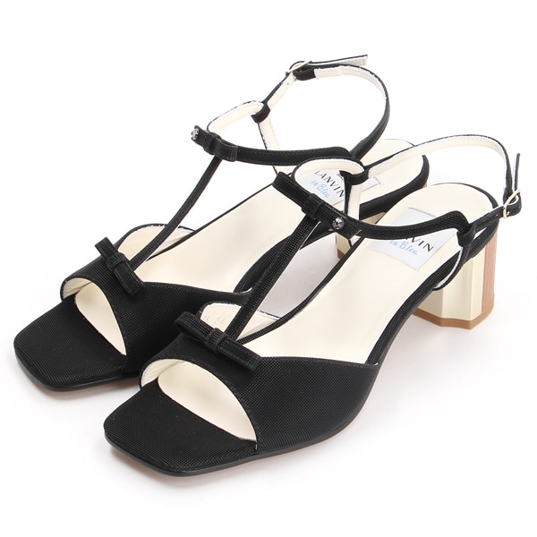 ランバン オン ブルー（LANVIN en Bleu）/リボンモチーフＴストラップサンダル_1