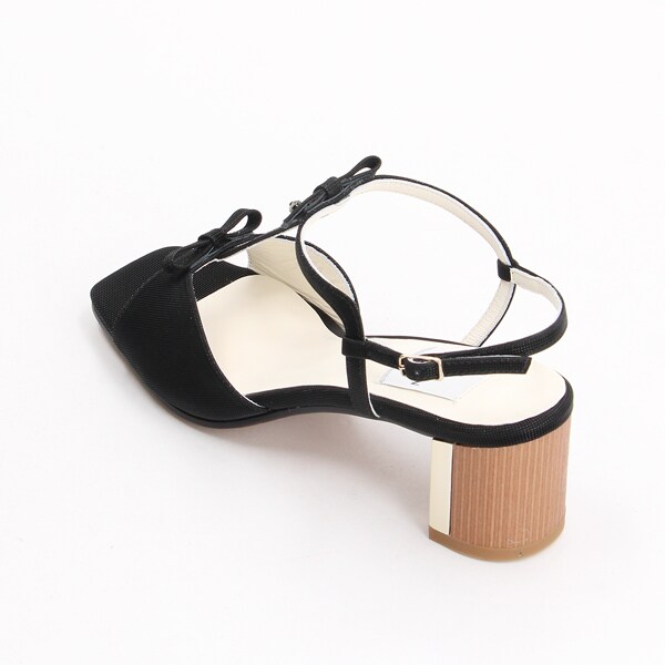ランバン オン ブルー（LANVIN en Bleu）/リボンモチーフＴストラップサンダル_6