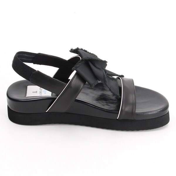ランバン オン ブルー（LANVIN en Bleu）/リボンモチーフフットベッドサンダル_10