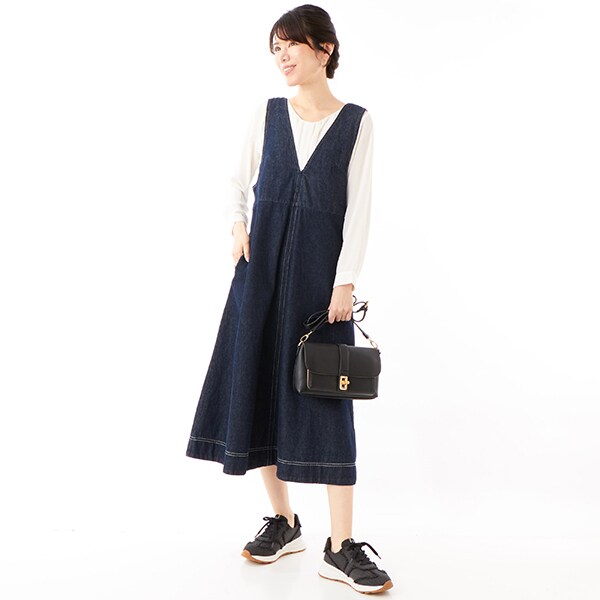 ランバン オン ブルー（LANVIN en Bleu）/レースアップデニムスニーカー_13
