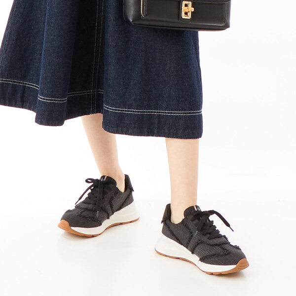 ランバン オン ブルー（LANVIN en Bleu）/レースアップデニムスニーカー_14
